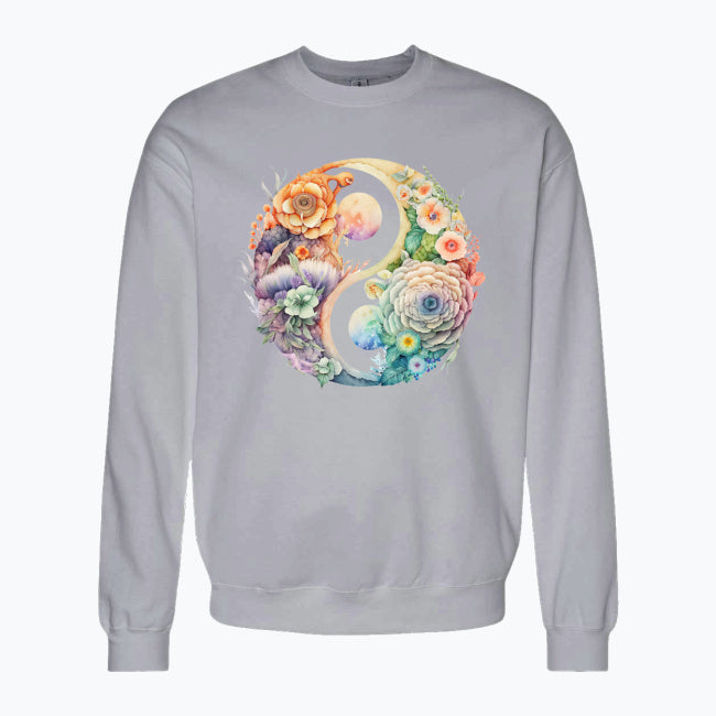 Bluza damska z nadrukiem - Kwiatowy Yin Yang