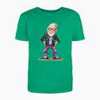 T-shirt męski z nadrukiem haftu - Wystrzałowy dziadek