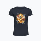 T-shirt damski - Pszczoła na plastrze miodu