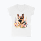 Koszulka damska V-neck - Owczarek Niemiecki