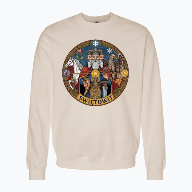 Bluza męska z nadrukiem - Świętowit - Mitologia słowiańska
