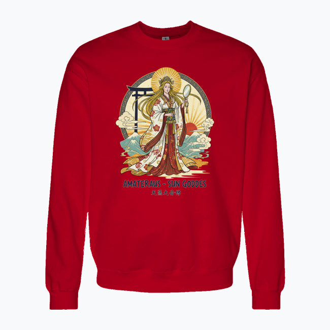 Bluza damska z nadrukiem - Amateraus - Mitologia Japońska