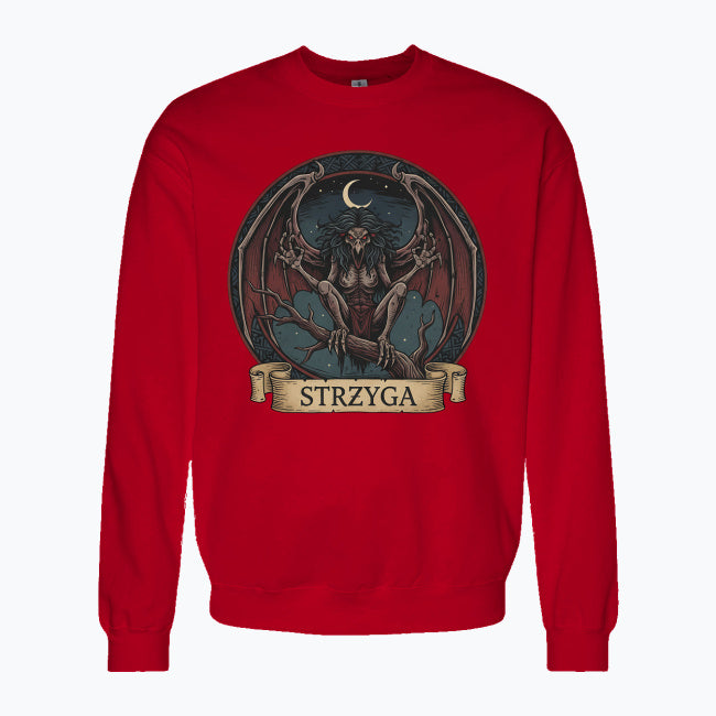 Bluza męska z nadrukiem - Strzyga - Mitologia słowiańska