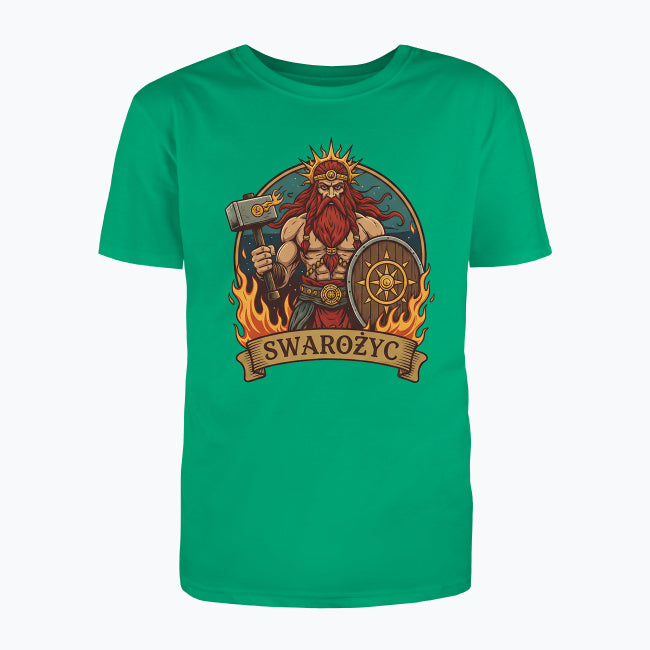 T-shirt męski z nadrukiem - Swarożyc - Mitologia słowiańska