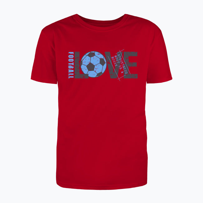 T-shirt męski z nadrukiem - Love football