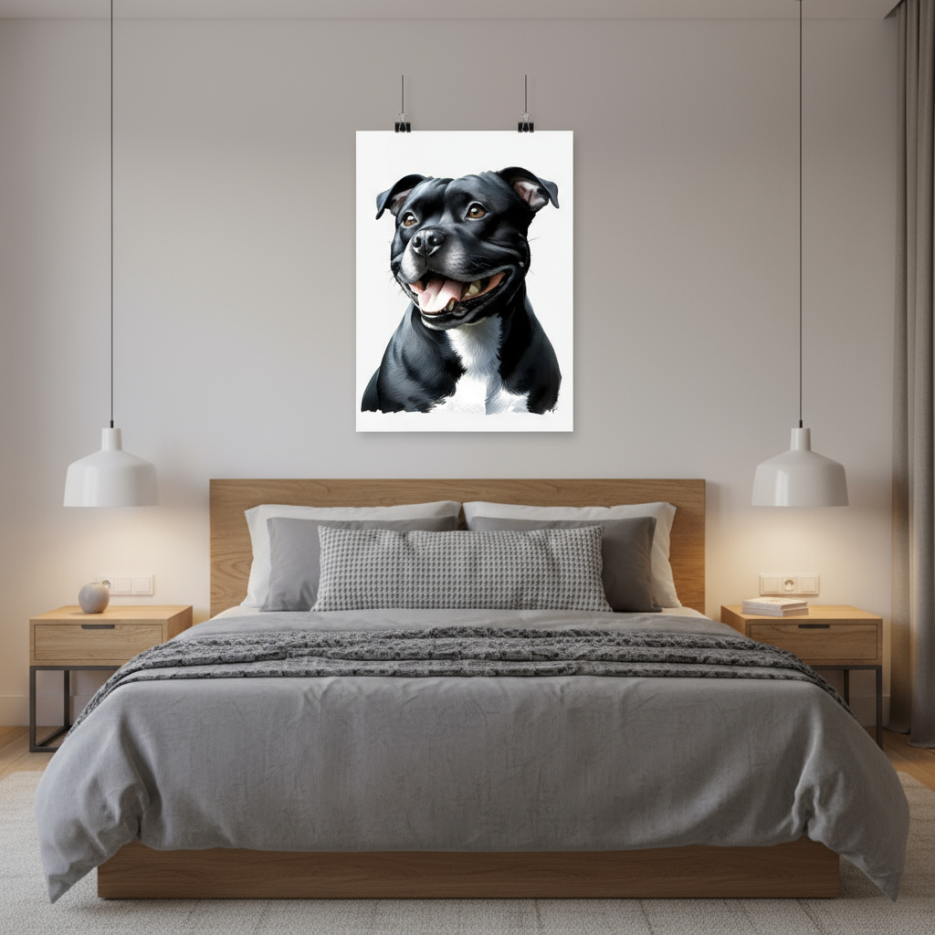 Plakat pionowy Pies - Staffordshire Bull Terrier