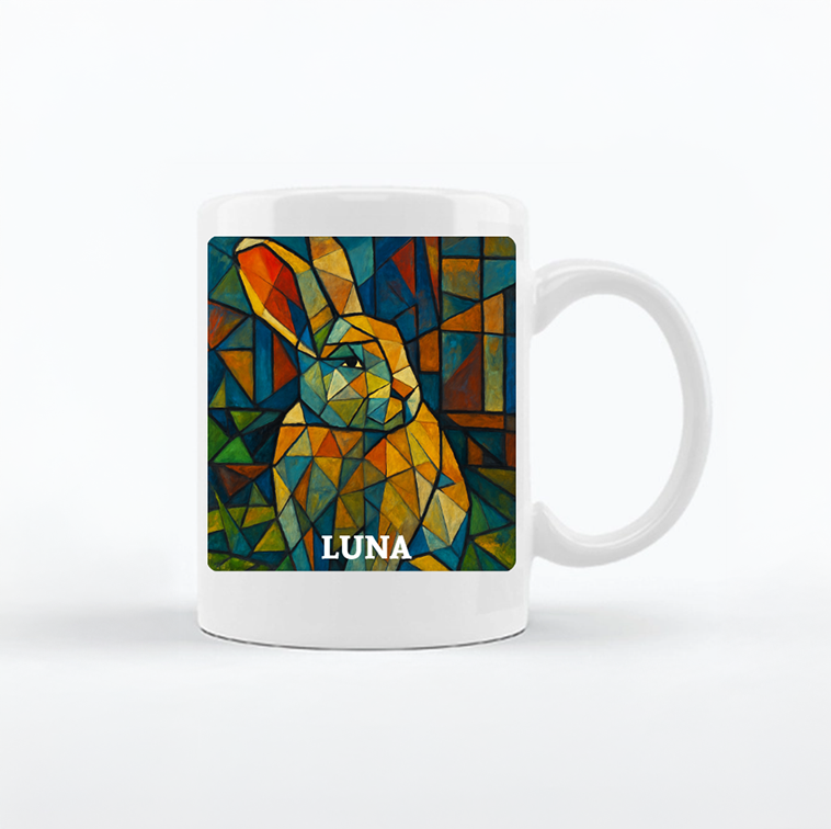 Kubek personalizowany z własnym nadrukiem w stylu malarstwa Picassa