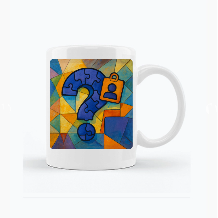 Kubek personalizowany z własnym nadrukiem w stylu malarstwa Picassa