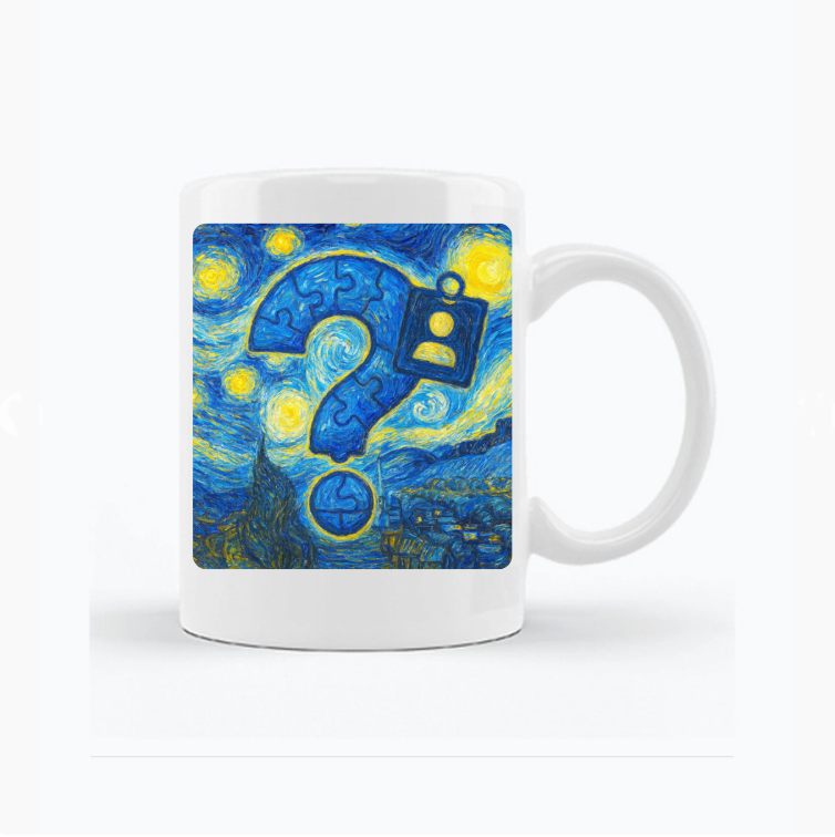 Kubek personalizowany z własnym nadrukiem w stylu malarstwa Van Gogha