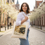 Bawełniana torba personalizowana z własnym nadrukiem w stylu malarstwa akwarelowego