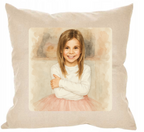 Poszewka na poduszkę personalizowana z własnym nadrukiem w stylu malarstwa akwarelowego