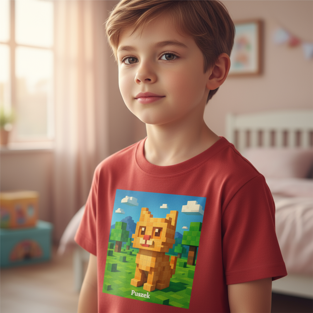 Koszulka dziecięca personalizowana z własnym nadrukiem w stylu kultowej gry