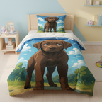 Pościel dziecięca personalizowana z własnym nadrukiem w stylu japońskiej animacji