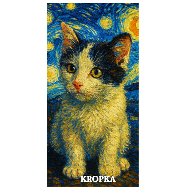 Ręcznik  szybkoschnący personalizowany z własnym nadrukiem w stylu malarstwa Van Gogha