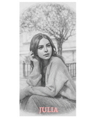 Ręcznik szybkoschnący personalizowany z własnym nadrukiem w stylu szkicu ołówkiem