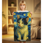 Ręcznik  szybkoschnący personalizowany z własnym nadrukiem w stylu malarstwa Van Gogha
