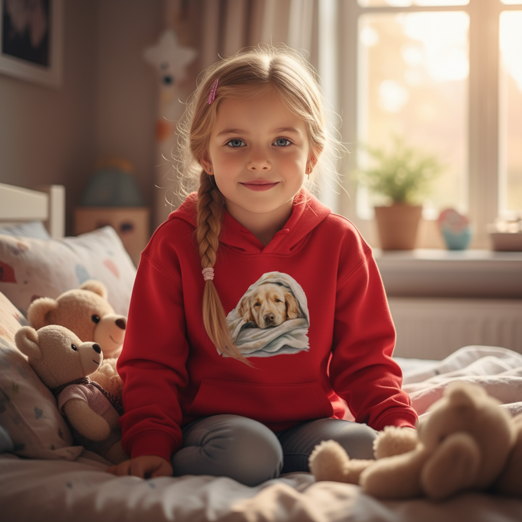 Bluza dziecięca z kapturem - Słodki Golden
