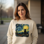 Bluza damska z nadrukiem - Kot van Gogha