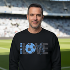 Bluza męska z nadrukiem - Love football