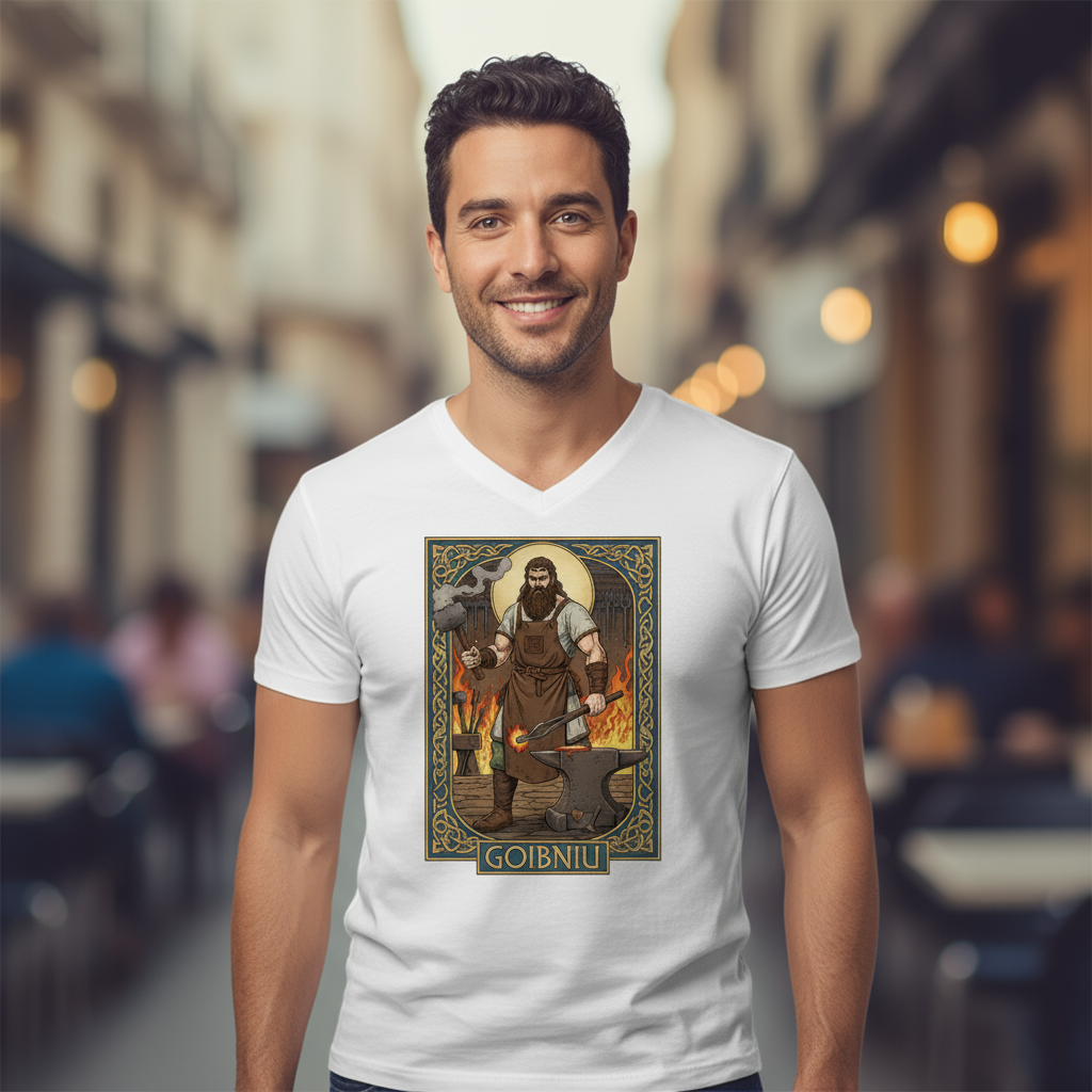 Męska koszulka V-neck - Goibniu - Mitilogia celtycka