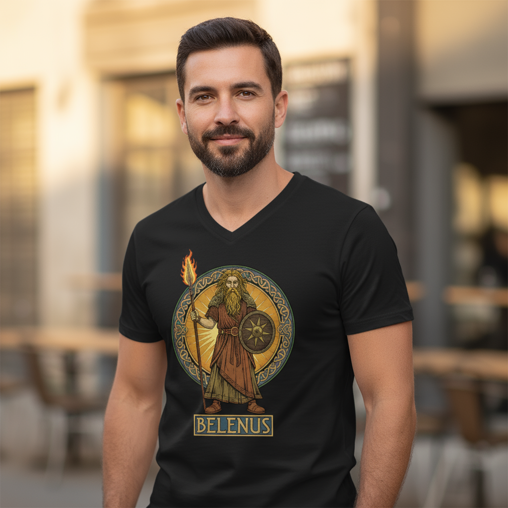 Męska koszulka V-neck - Belenus- Mitologia celtycka