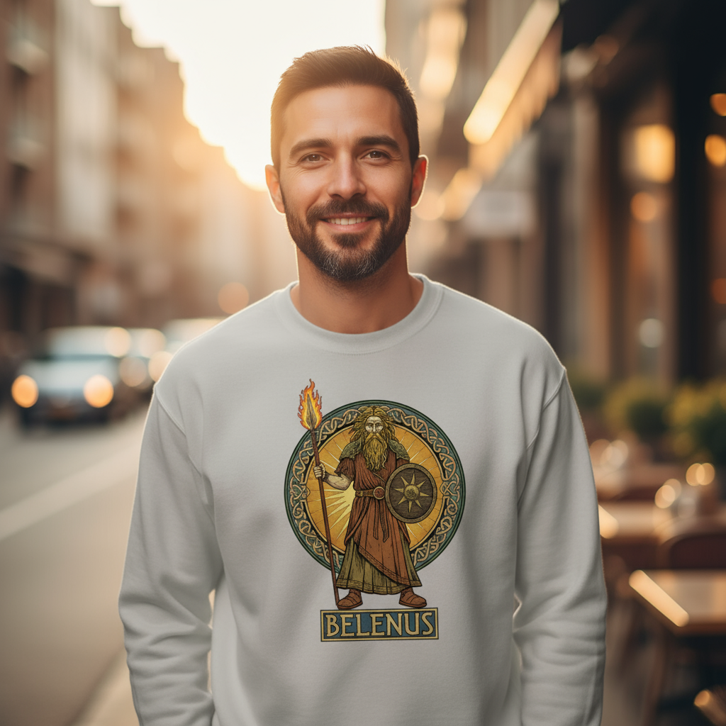Bluza męska z nadrukiem - Belenus- Mitologia celtycka