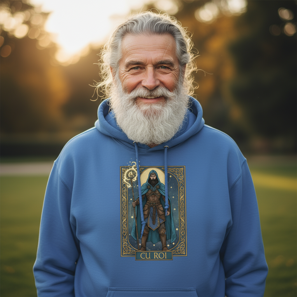 Bluza męska z kapturem - Cu Roi - Mitologia celtycka
