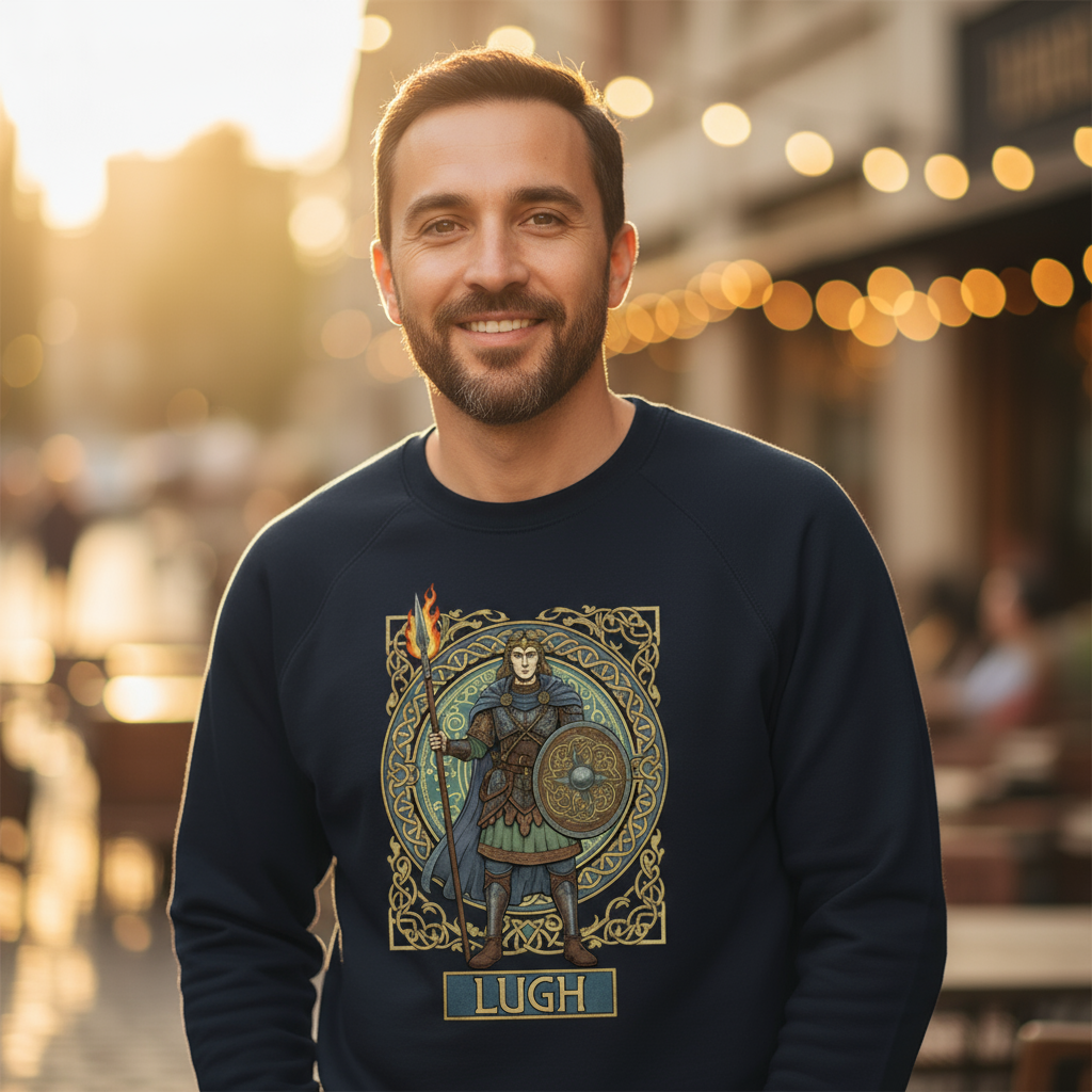 Bluza męska z nadrukiem - Lugh - Mitologia celtycka