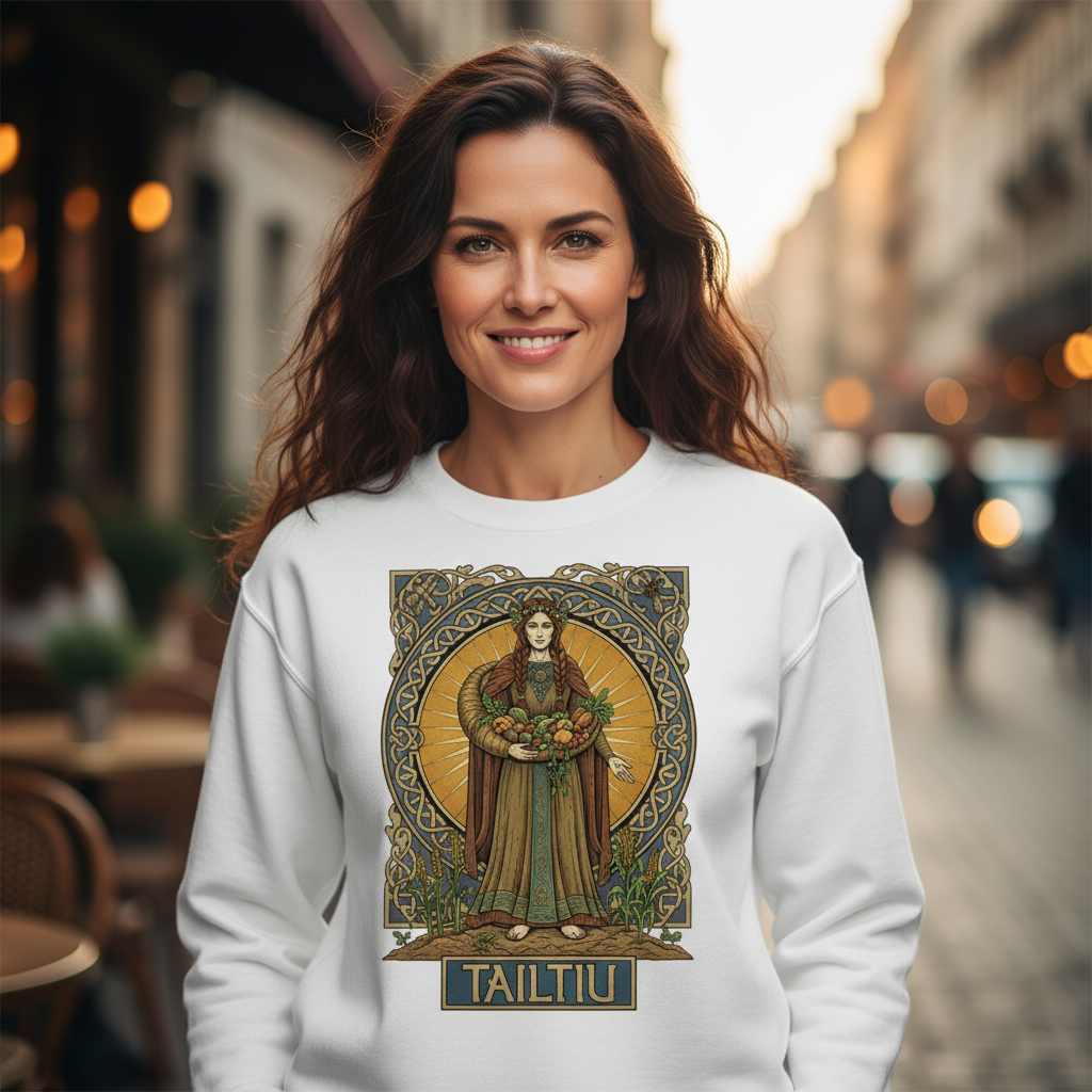 Bluza damska z nadrukiem - Tailtiu - Mitologia Celtycka