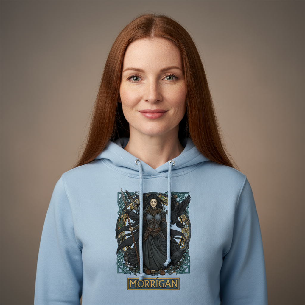Damska bluza z kapturem - Morrigan - Mitologia celtycka