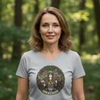 Koszulka damska V-neck - Dziewanna - Mitologia słowiańska