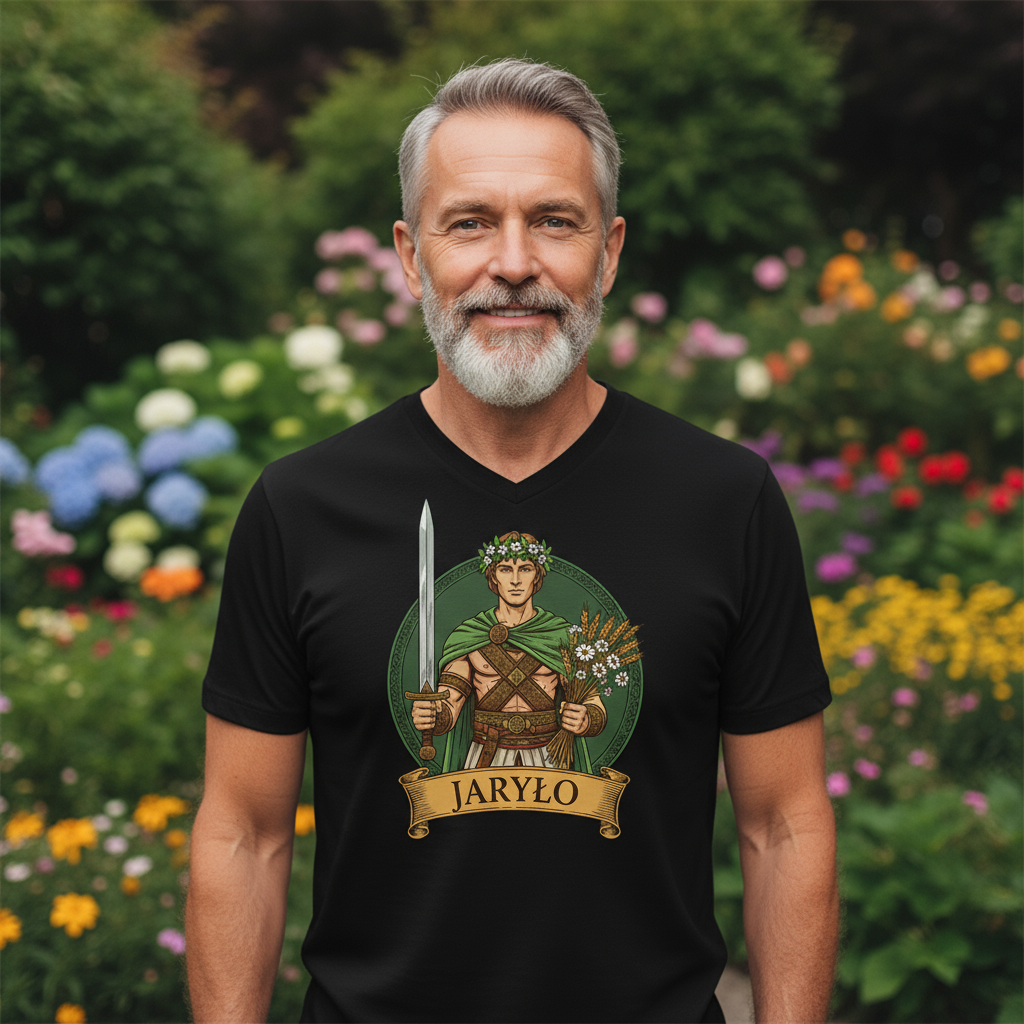 Męska koszulka V-neck - Jaryło - Mitologia słowiańska