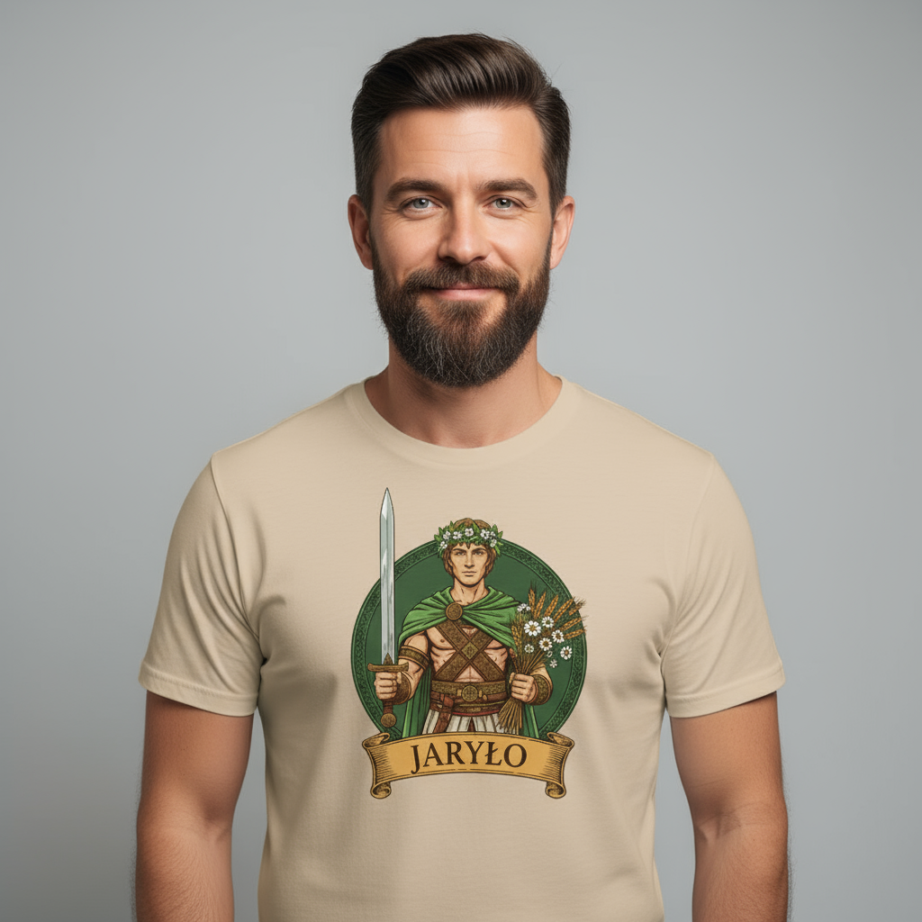 T-shirt męski z nadrukiem - Jaryło - Mitologia słowiańska