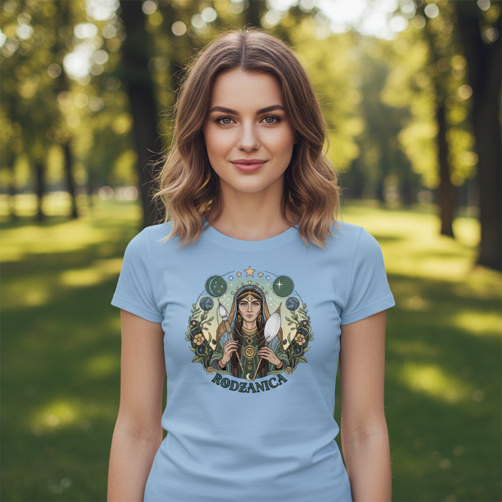Koszulka damska z nadrukiem - Rodzanica - Mitologia słowiańska