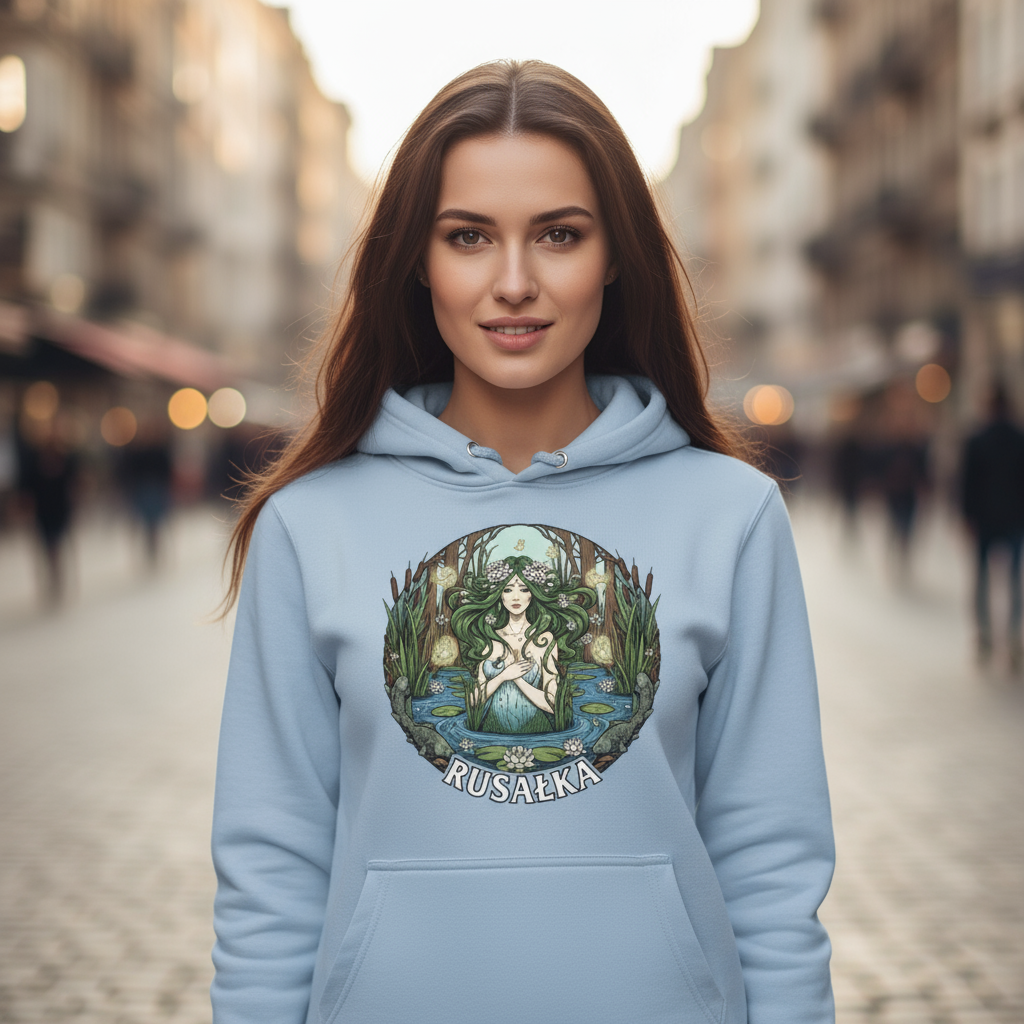 Damska bluza z kapturem - Rusałka - Mitologia słowiańska