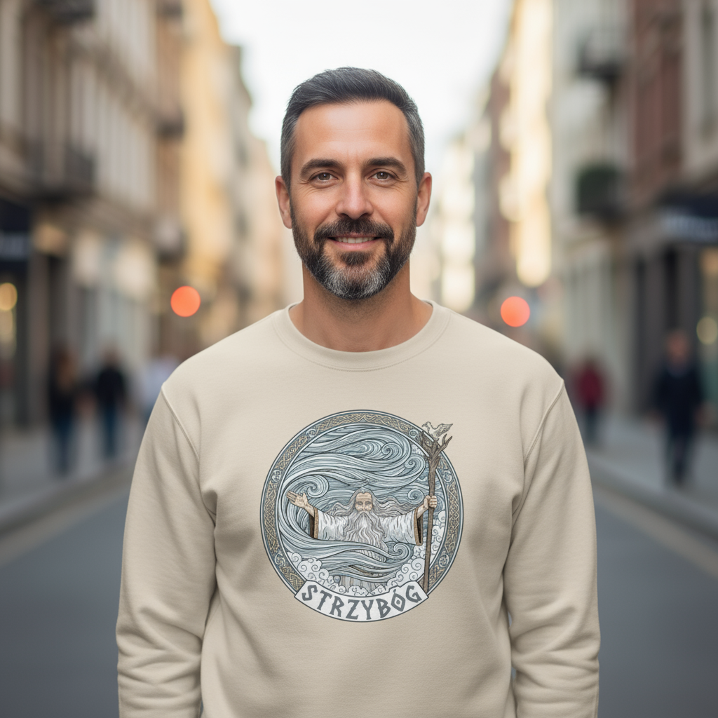 Bluza męska z narukiem - Strzybóg - Mitologia słowiańska