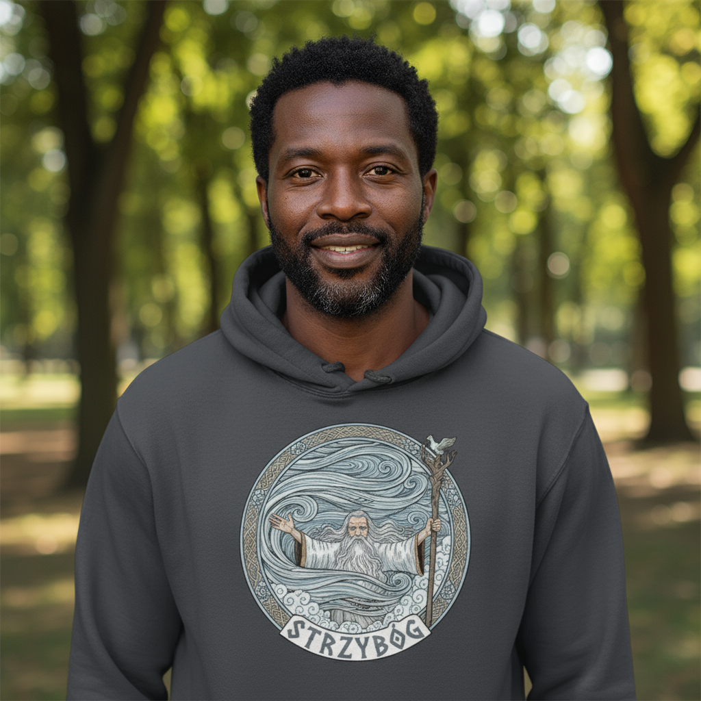 Bluza męska z kapturem -  Strzybóg - Mitologia słowiańska