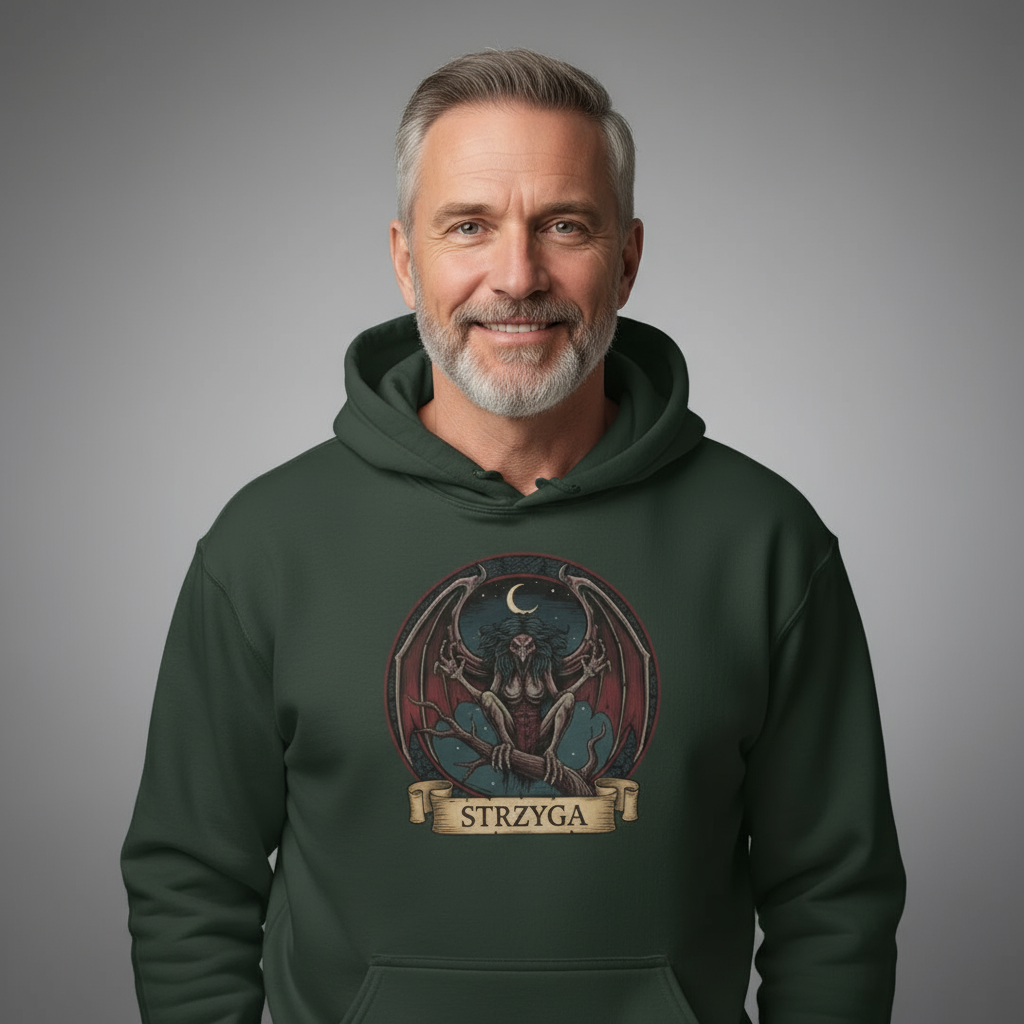 Bluza męska z kapturem - Strzyga - Mitologia słowiańska