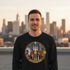 Bluza męska z nadrukiem - Świętowit - Mitologia słowiańska