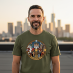 T-shirt męski z nadrukiem -  Świętowit - Mitologia słowiańska