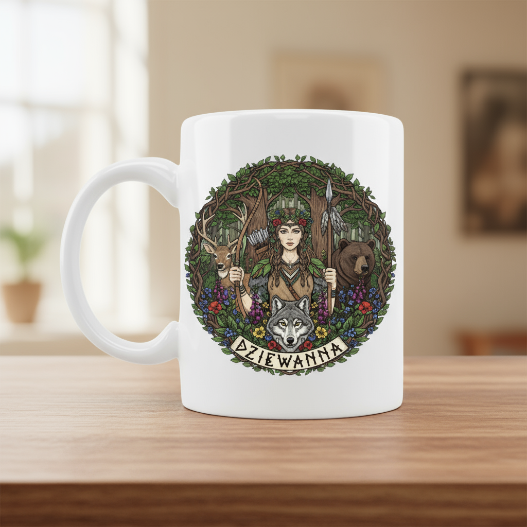 Kubek z nadrukiem - Dziewanna - Mitologia słowiańska