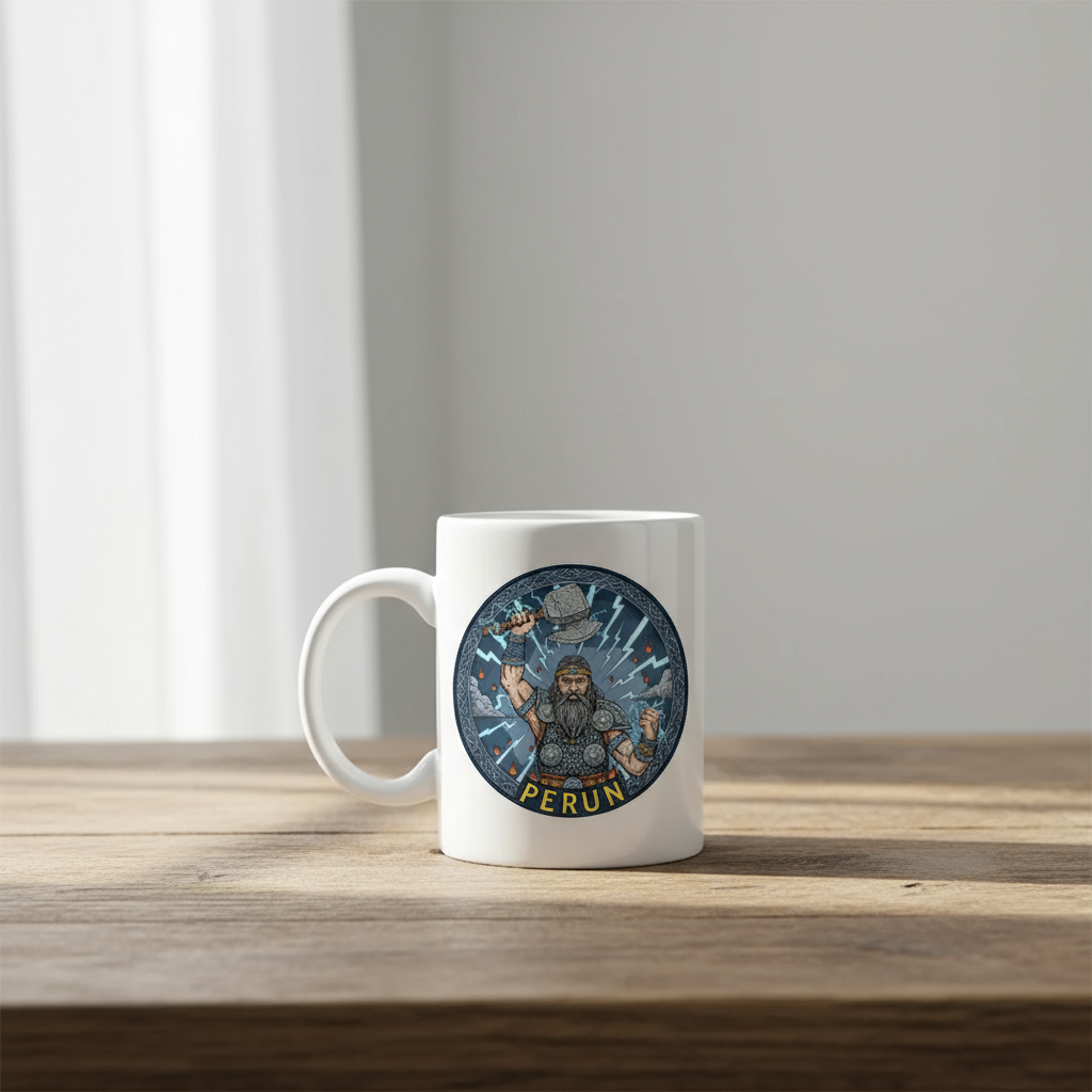 Kubek z nadrukiem - Perun - Mitologia słowiańska