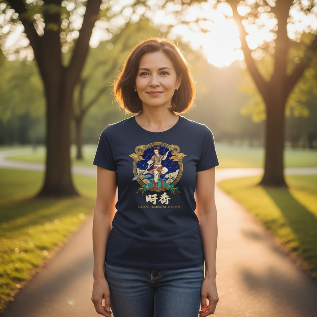 Koszulka z nadrukiem - A Xiang Immortal Maiden - Mitologia japońska