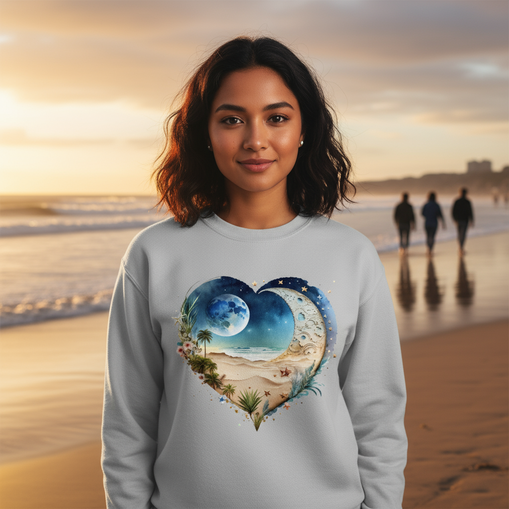 Bluza damska - Księżycowe serce
