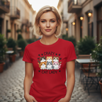 T-shirt damski z nadrukiem - Crazy cat lady
