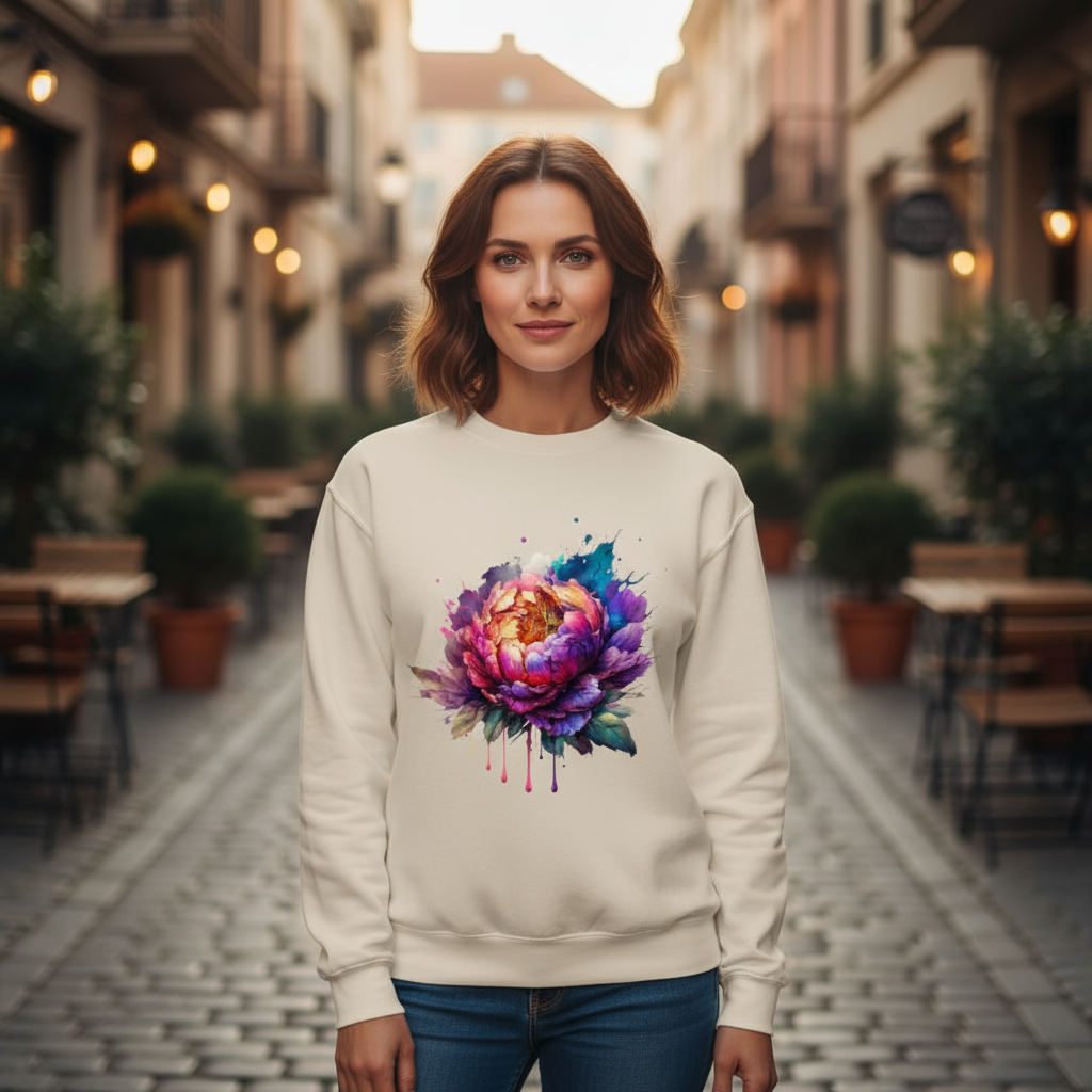 Bluza damska - Kwiat pełen kolorów