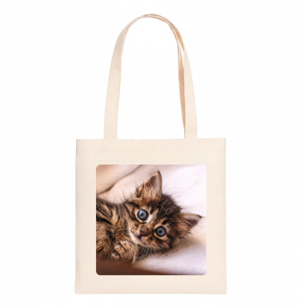 Bawełniana torba personalizowana z nadrukiem własnego zdjęcia