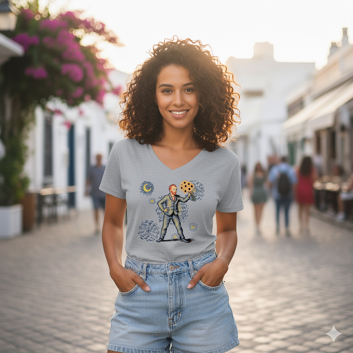Koszulka damska V-neck - Vincent van Gogh