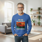 Męska koszulka z długim rękawem - Nie zwalniam