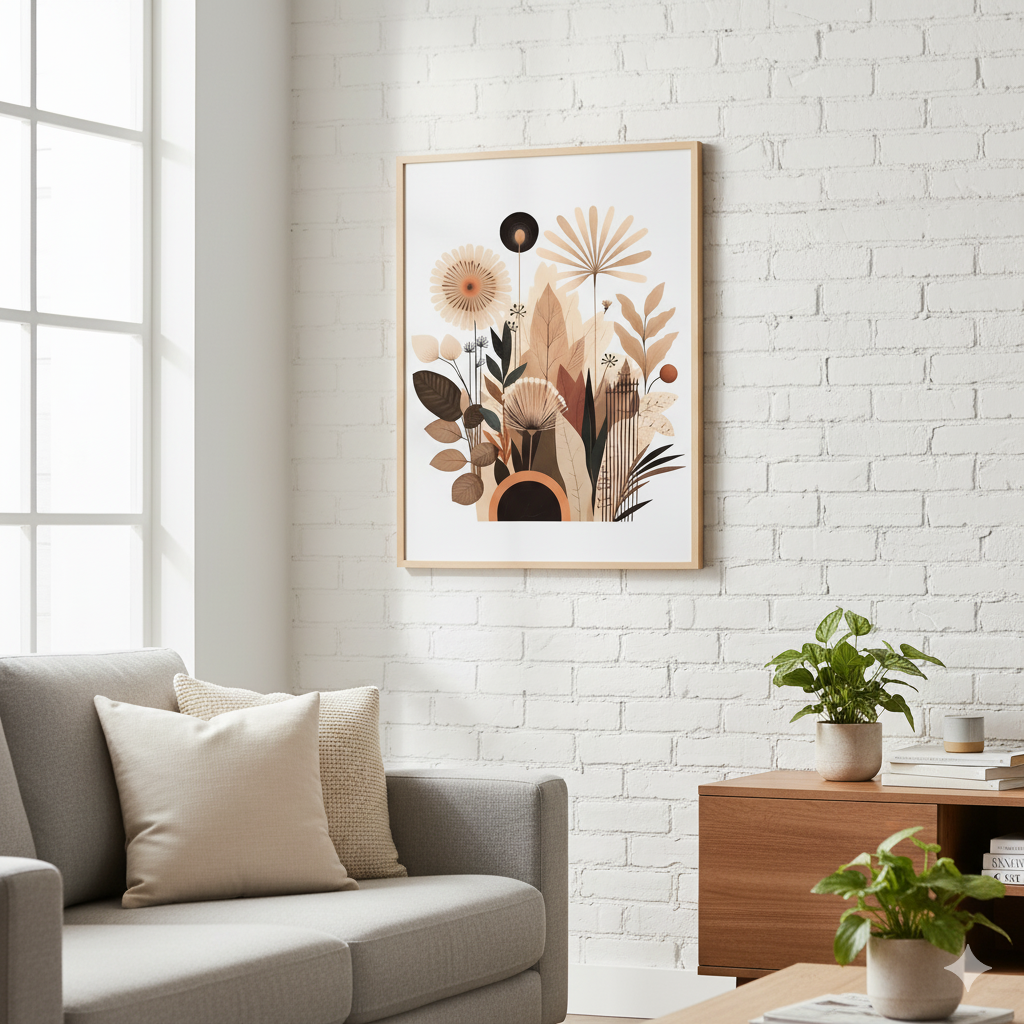 Plakat pionowy - Łąka Boho